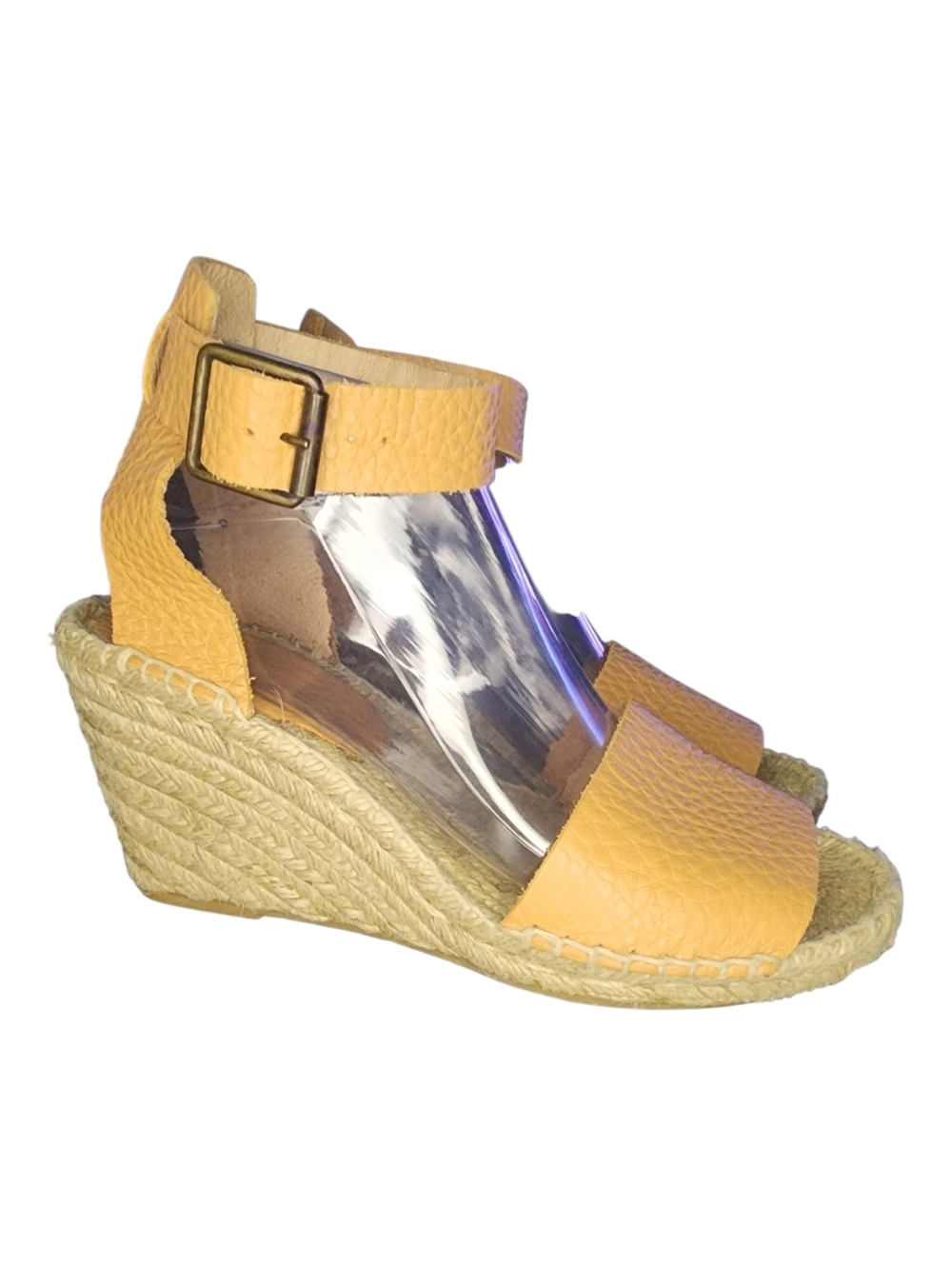 J. Crew Corsica Espadrille Leather Wedge Sandals, Womens 7 - Picture 3 of 12